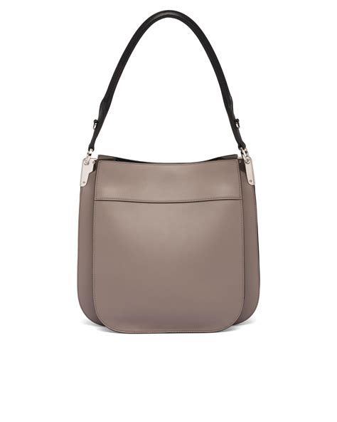 Clay Gray Leather Handbag 